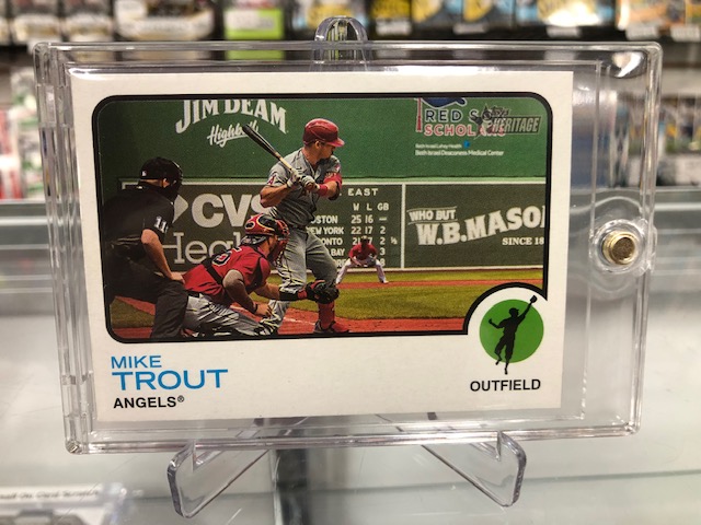 2022 TOPPS HERITAGE IMAGE VARIATIONS #100 MIKE TROUT