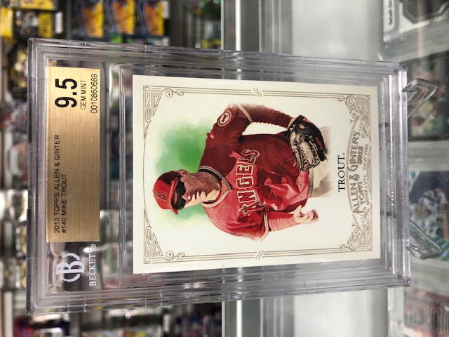 2012 TOPPS ALLEN AND GINTER #140 MIKE TROUT BGS 9.5