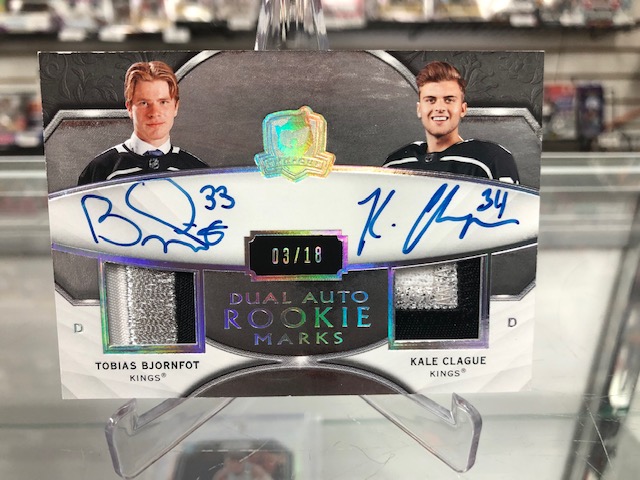 2019-20 THE CUP ROOKIE MARKS DUAL AUTOGRAPHS #DARBCB TOBIAS BJO