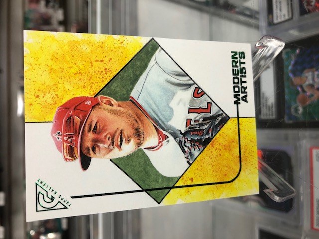 2021 TOPPS GALLERY MODERN ARTISTS GREEN #MA16 MIKE TROUT /250