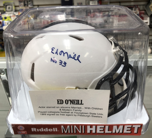 Ed O'Neill Autographed Mini-Helmet