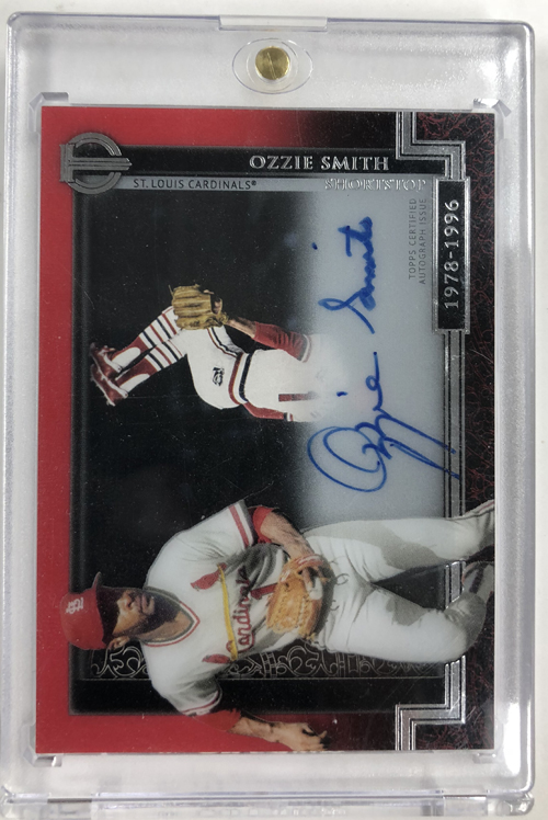 Ozzie Smith 2017 Topps Tribute Generations of Excellence Autographs Red #GOEOS 10/10